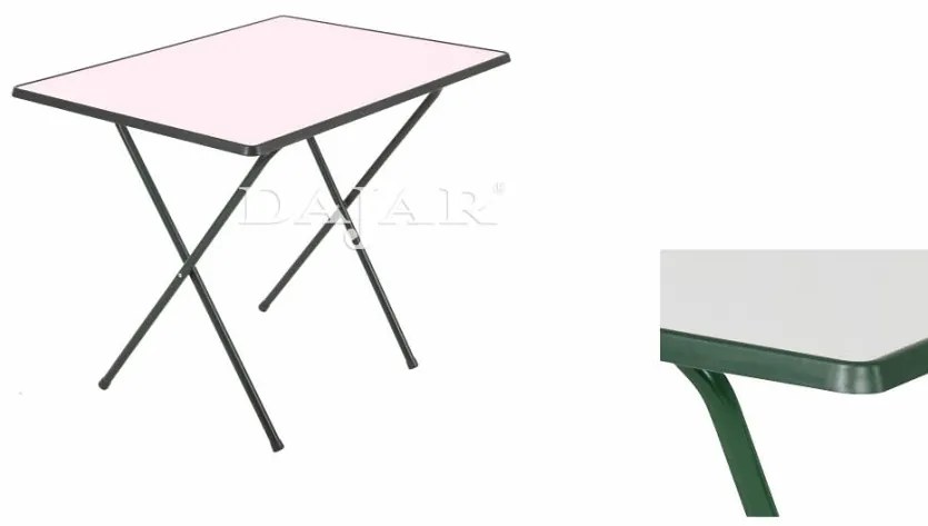 Stolik turystyczny Sevelit 60 x 80 cm biały / zielony PATIO