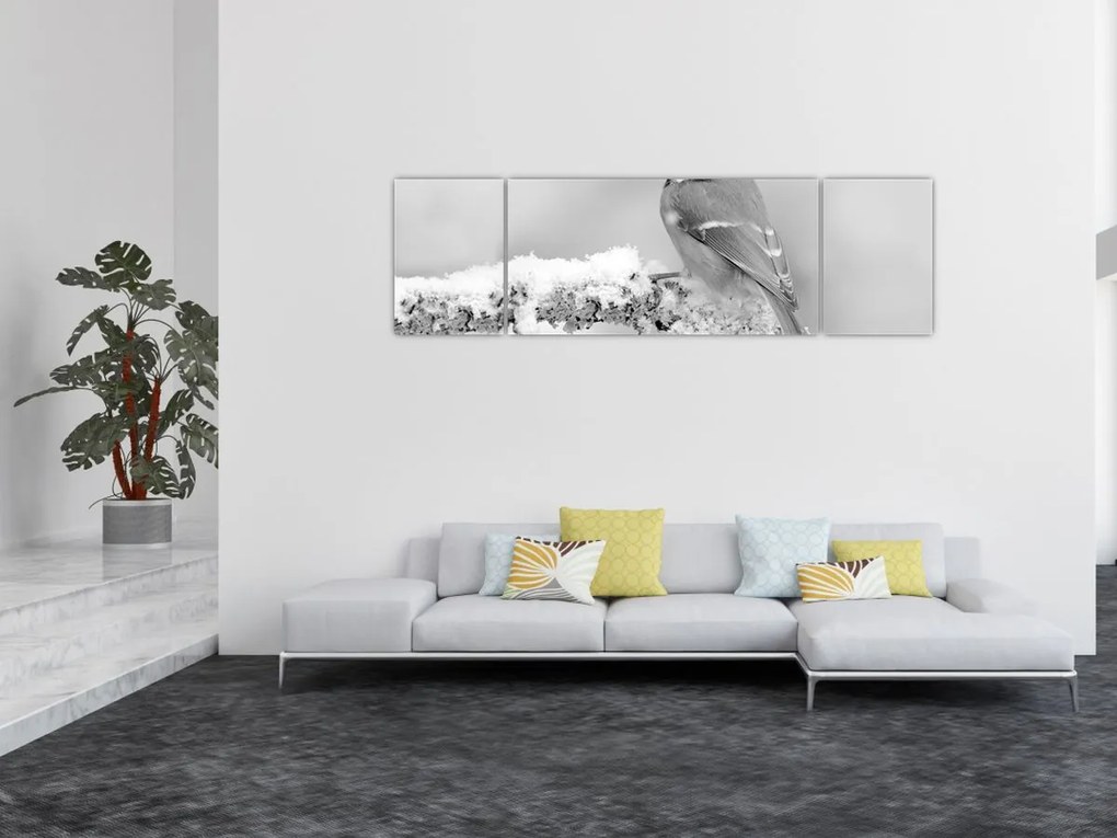 Obraz - Ptak na gałęzi (170x50 cm)