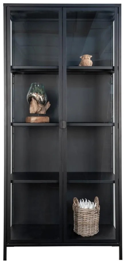 Czarna metalowa witryna 80x175 cm Brisbane – House Nordic