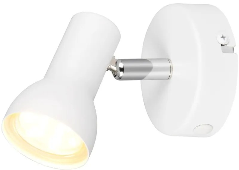 Biała lampa punktowa ø 8 cm Cantar – Trio