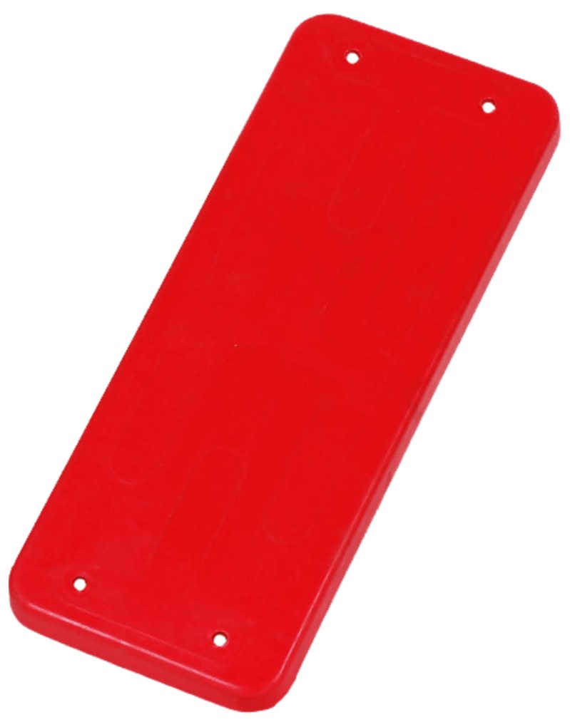 Siedzisko gumowe czerwone deska do huśtawki płaska dla dzieci