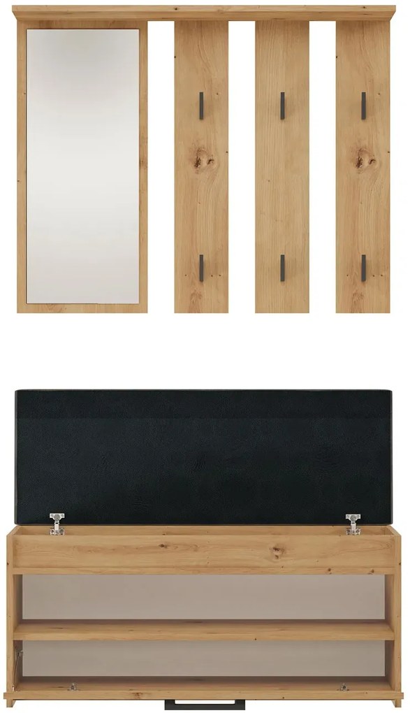 Zestaw mebli do przedpokoju dąb artisan D2-R08