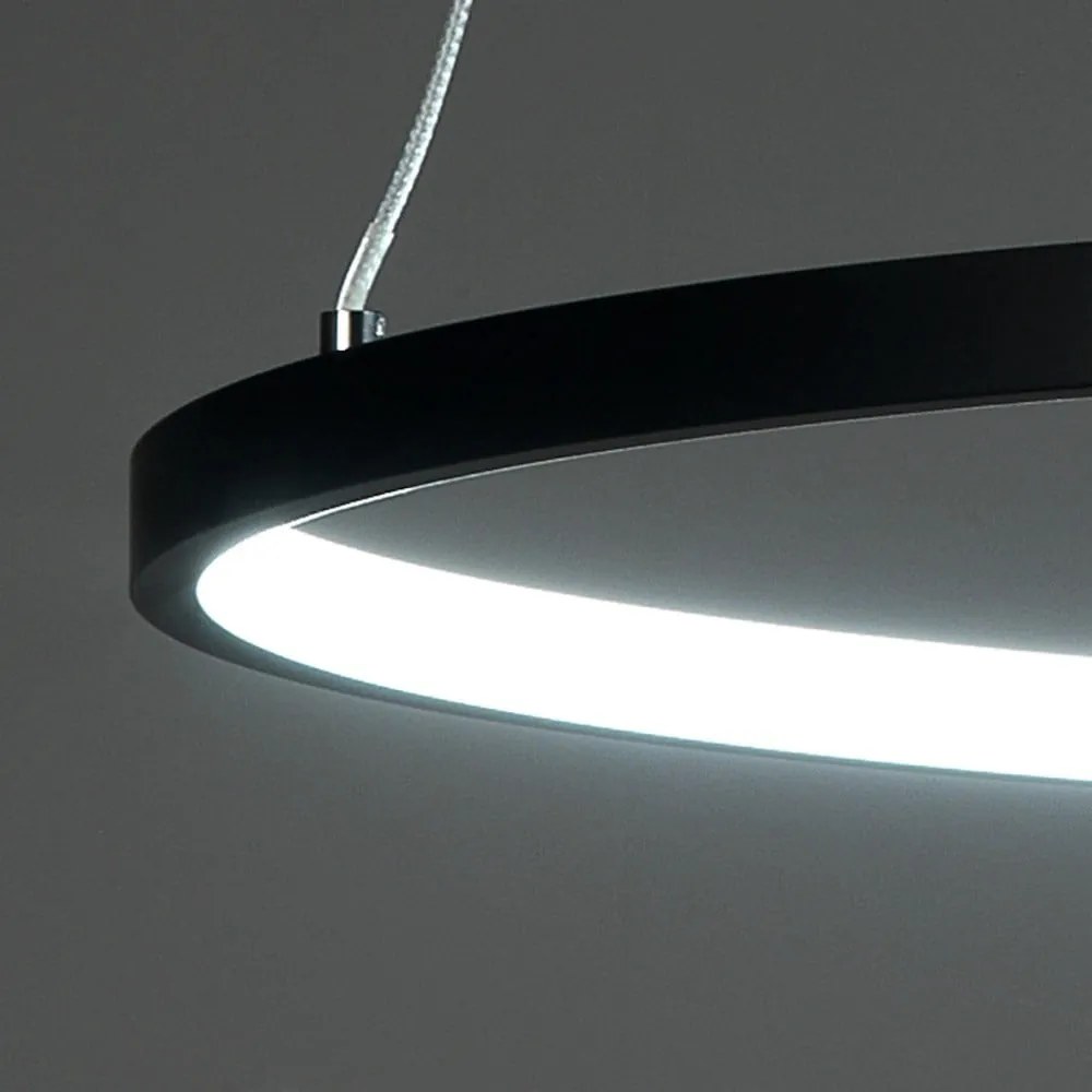 Okrągła lampa wisząca Tomasucci Ring, ⌀ 60 cm