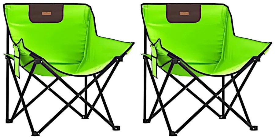 Krzesła kempingowe w kolorze zielonym Z0-S99