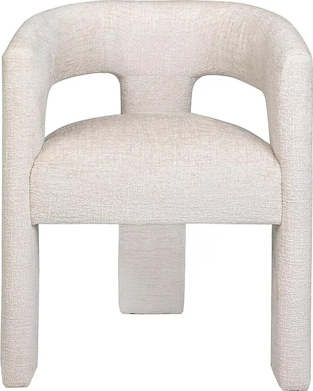 Krzesło 62x75x58 cm beżowe Leith LET71N