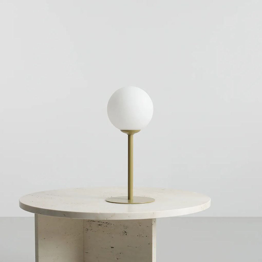 Lampka stołowa w kolorze pistacjowym Pinne