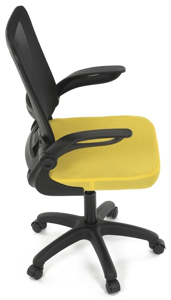 Autronic KA-K2006 YEL Krzesło biurowe, żółte