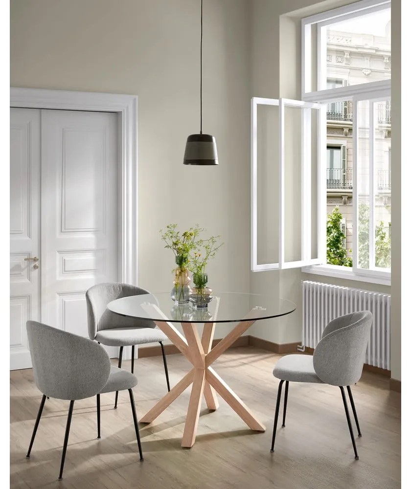Szare krzesło do jadalni Kave Home Minna