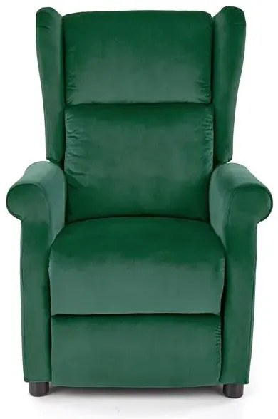 Zielony fotel uszak rozkładany R9-D95