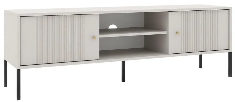 Szafka RTV LUE beżowa/czarna