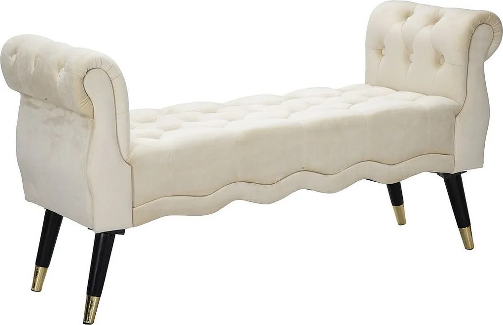 Ławka VKH297, Beżowy, 120x40x60 cm, Kendra Home