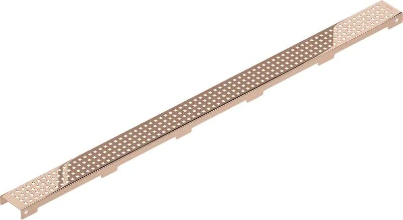 Mexen Flat M08 maskownica do odpływu liniowego 90 cm, różowe złoto - 1625090