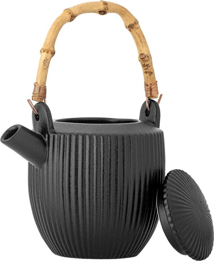 Czarny kamionkowy dzbanek do herbaty 850 ml Neri – Bloomingville