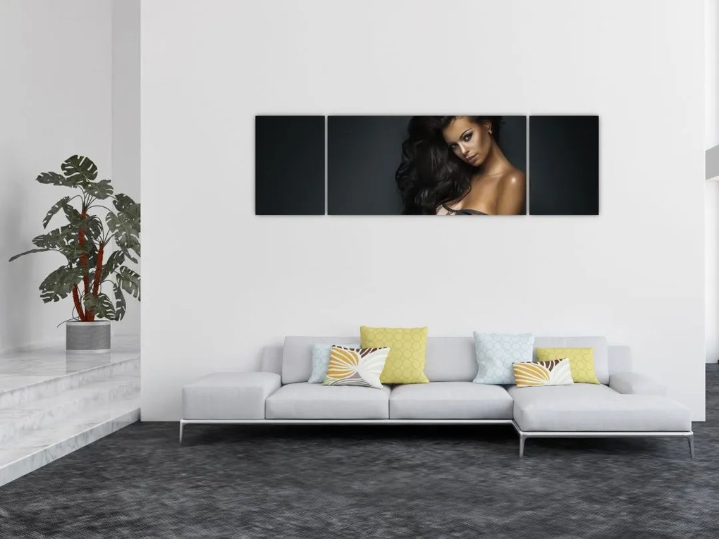 Obraz - Portret uwodzicielskiej kobiety (170x50 cm)