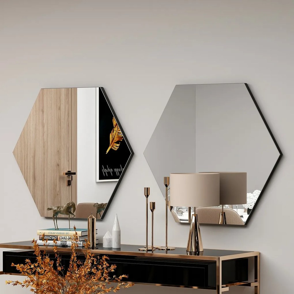 Lustro Zeo Black 60 x 70 cm