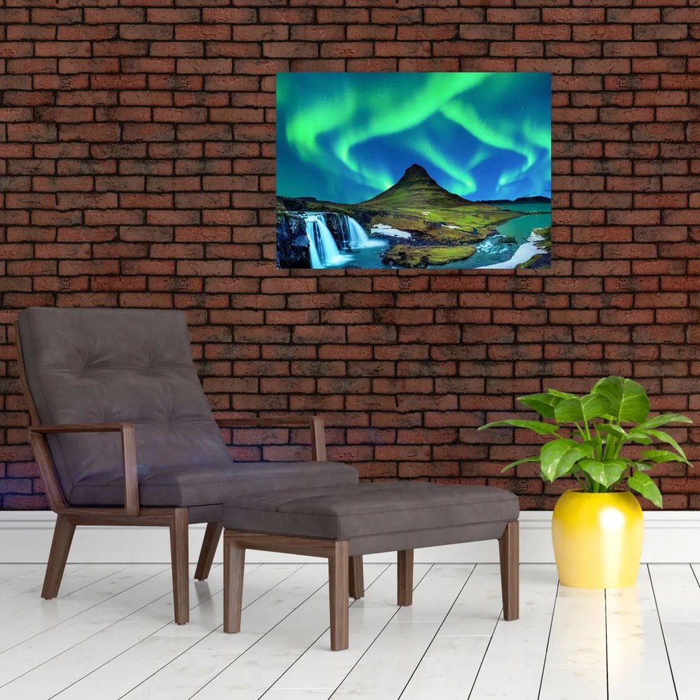 Obraz na szkle - Kirkjufell, Islandia (70x50 cm)