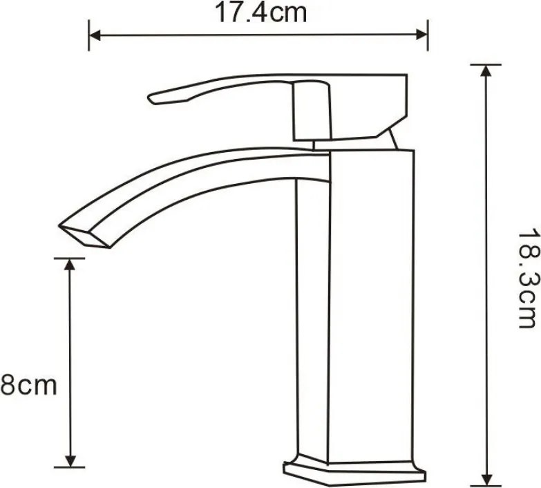 Mexen Libra bateria umywalkowa, czarna - 745100-70