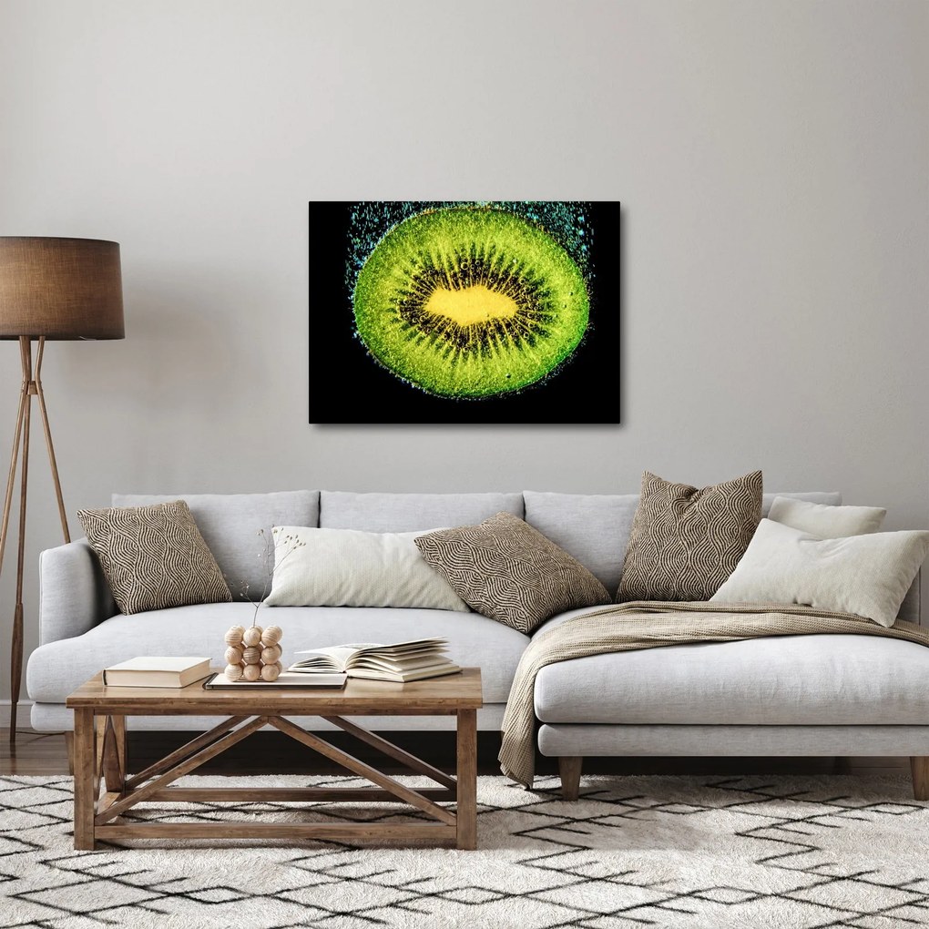 Obraz - szczegół kiwi w wodzie (70x50 cm)