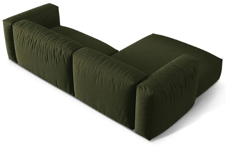 Zielony narożnik modułowy (lewostronny) Martina – Micadoni Home