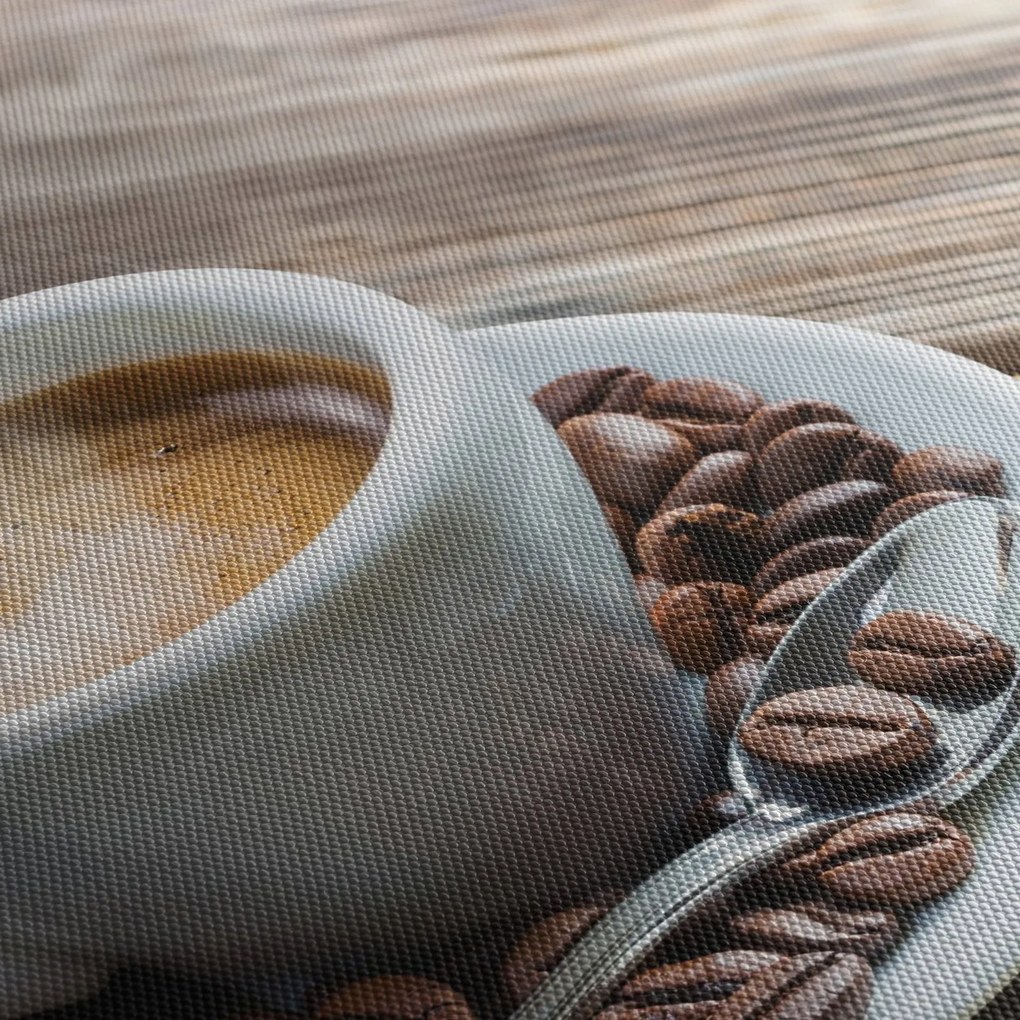 Obraz - Espresso (z zegarem) (90x30 cm)