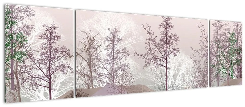Obraz lasu (170x50 cm)