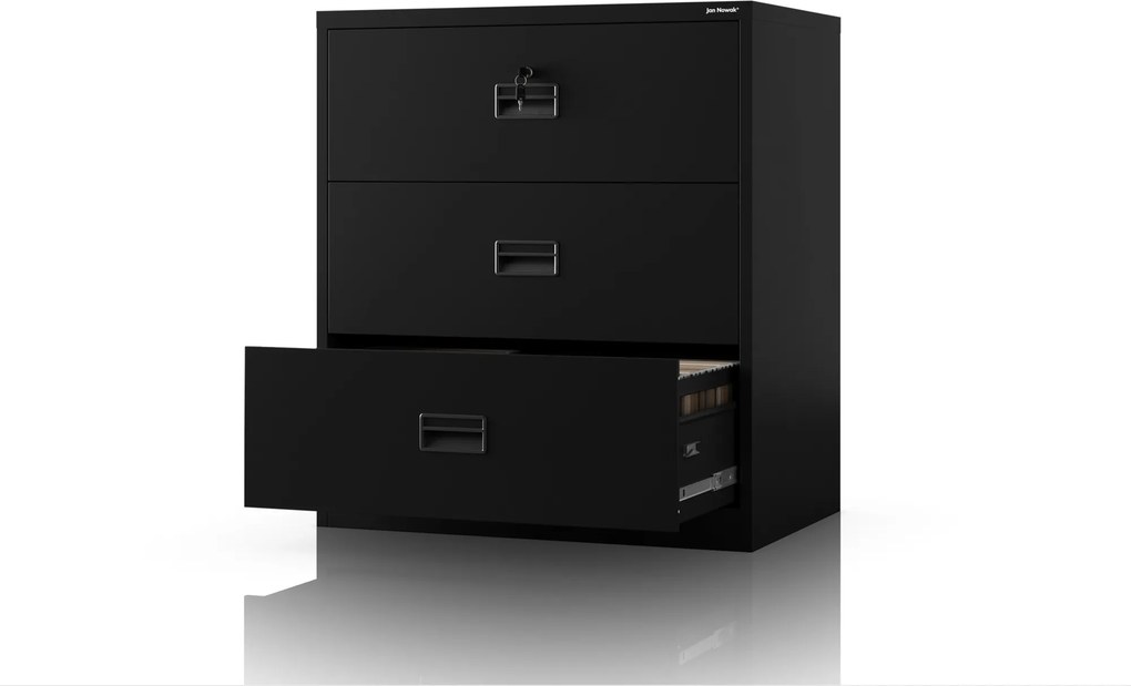 Szafa kartotekowa metalowa czarna: SARA XL V3, 900 x 1020 x 600 mm