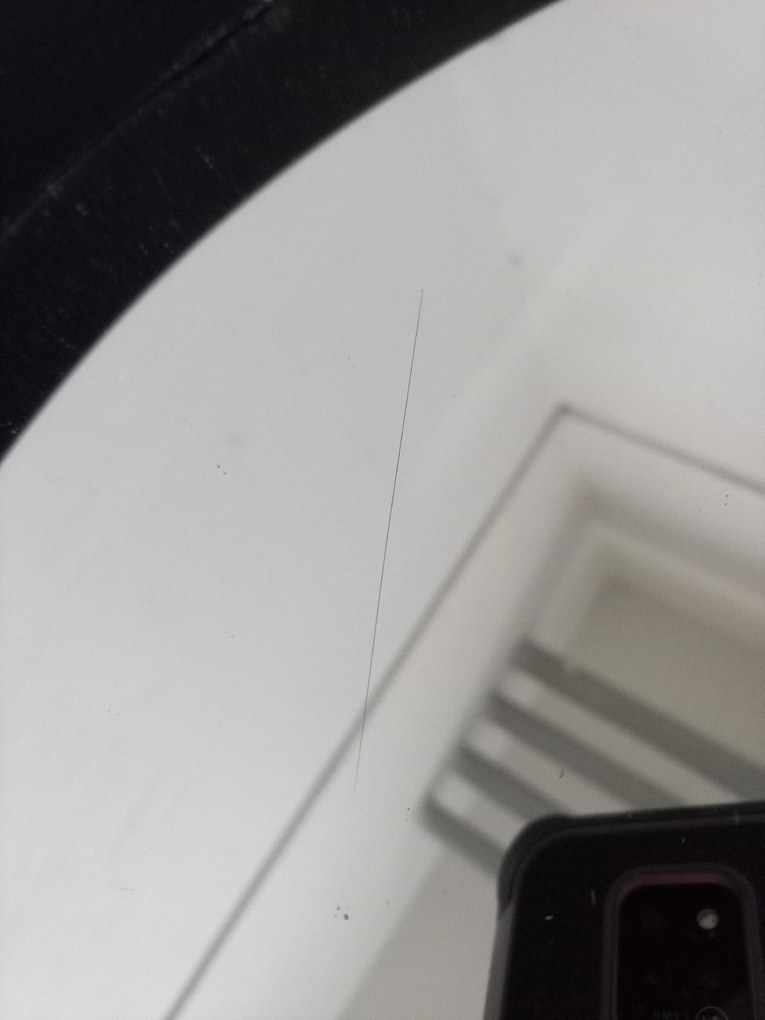 PROMOCJA Czarny okrągły lustro ze skórzaną rączką NAHAD Ø50 cm II jakość