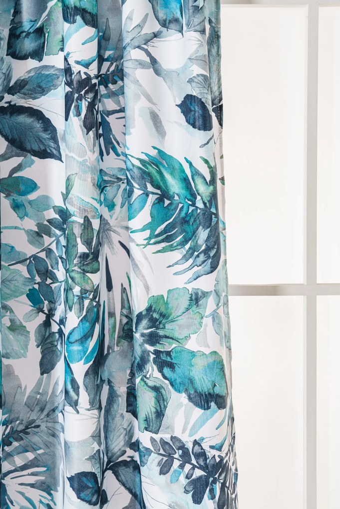 Designerska zasłona CORTINA 140x270 cm, wzorzysta Zawieszanie: Taśma z wiązaniami