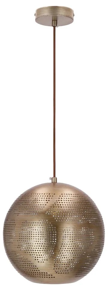 Lampa wisząca w kolorze brązu z metalowym kloszem Sfinks – Candellux Lighting