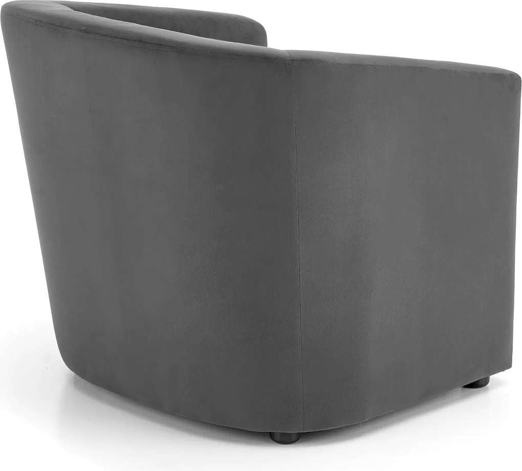 Wygodny fotel wypoczynkowy Enrico z drewnianymi detalami