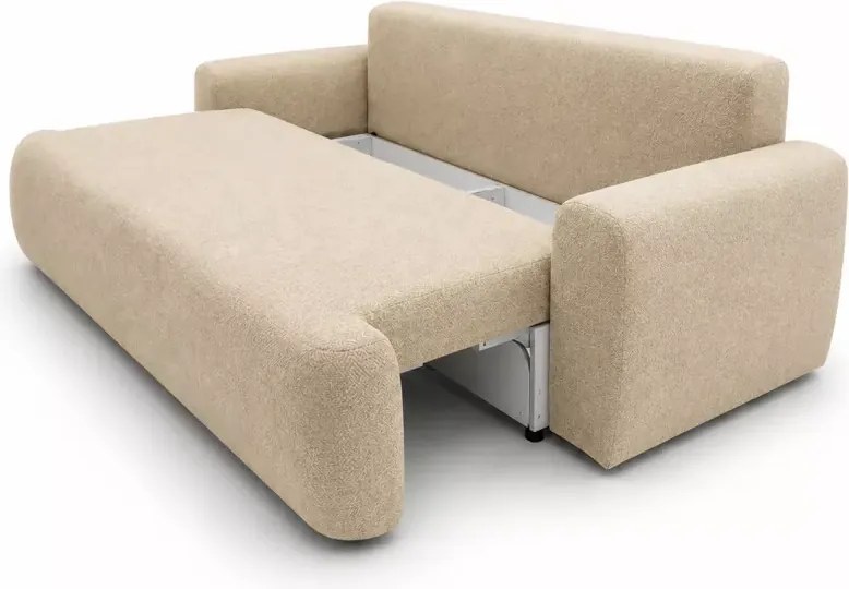 Kanapa Olenn z funkcją spania – nowoczesna sofa z pojemnikiem na pościel do salonu