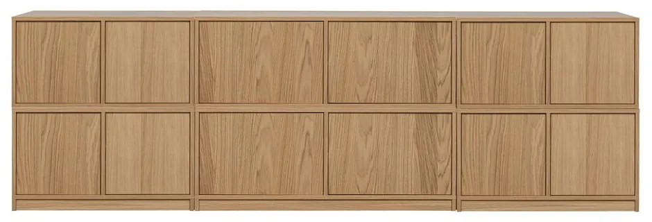 Zestaw pod TV w dekorze dębu 264x88 cm Modulair – vtwonen