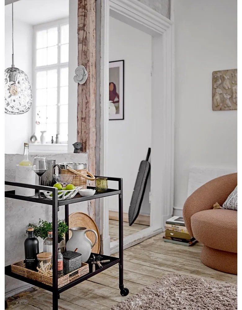 Lampa wisząca w kolorze srebra ze szklanym kloszem ø 20 cm Baele – Bloomingville