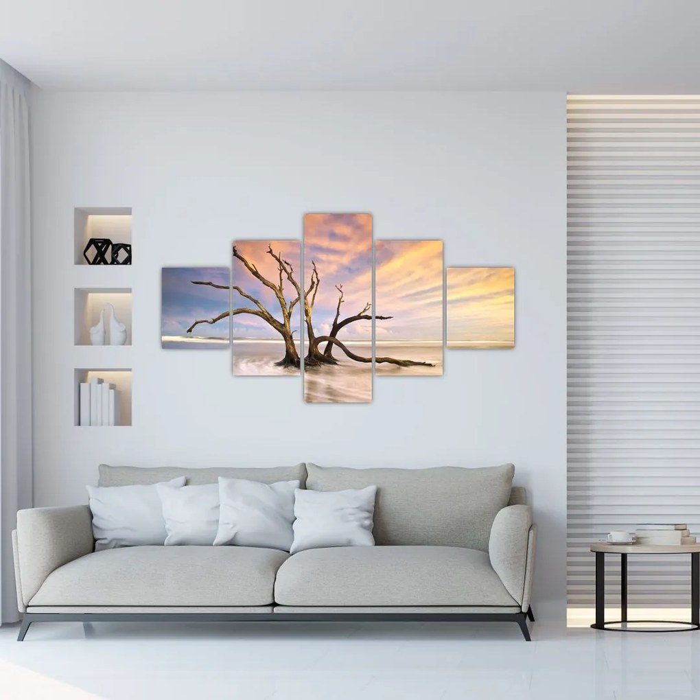 Obraz drzewa w oceanie (125x70 cm)