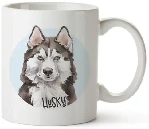 Bohemia Gifts Ceramiczny kubek - Husky, 350 ml