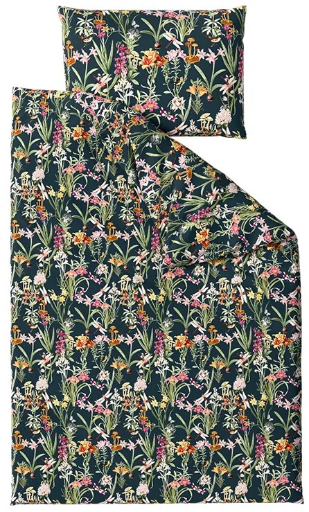 PrzytulneMieszkanie.pl PrzytulneMieszkanie.pl Bawełniana pościel MYSTIC GARDEN ciemnozielona Rozmiar pościeli: 70 x 90 cm | 140 x 200 cm