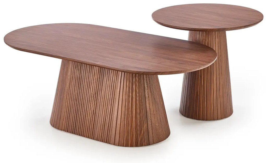 Stolik kawowy GISELA S 60x60cm orzechowy HALMAR