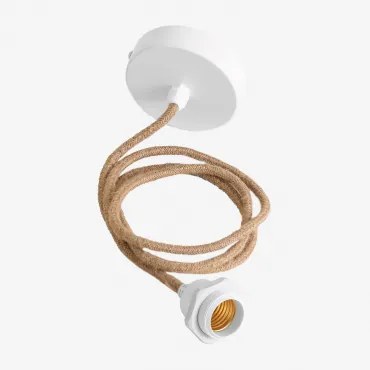 Kabel Do Zewnętrznej Lampy Sufitowej Coyle Biała - Sklum