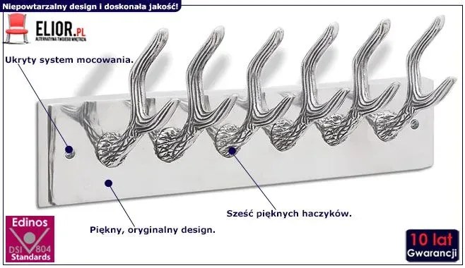 Zestaw wieszaków ściennych z porożami H9-T13