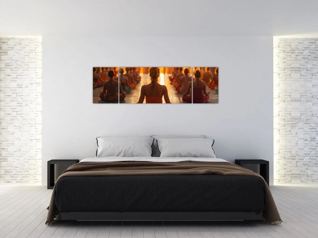 Obraz - Lekcje jogi (170x50 cm)