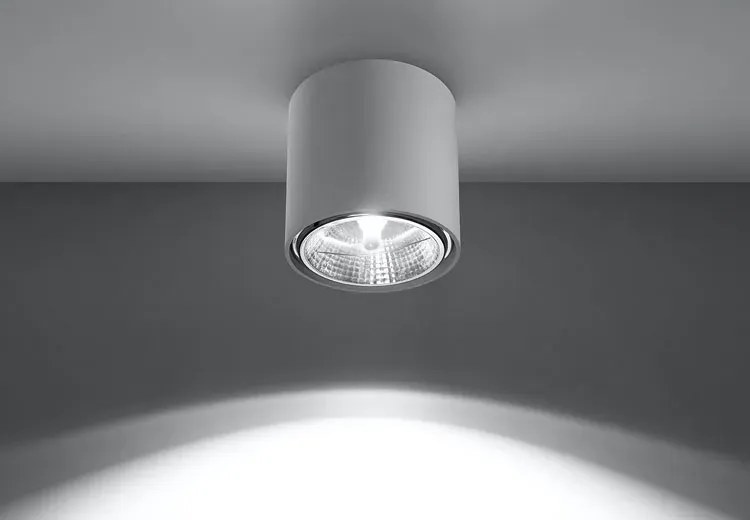 Plafon Led Biały Nowoczesny Tuba G6-W88