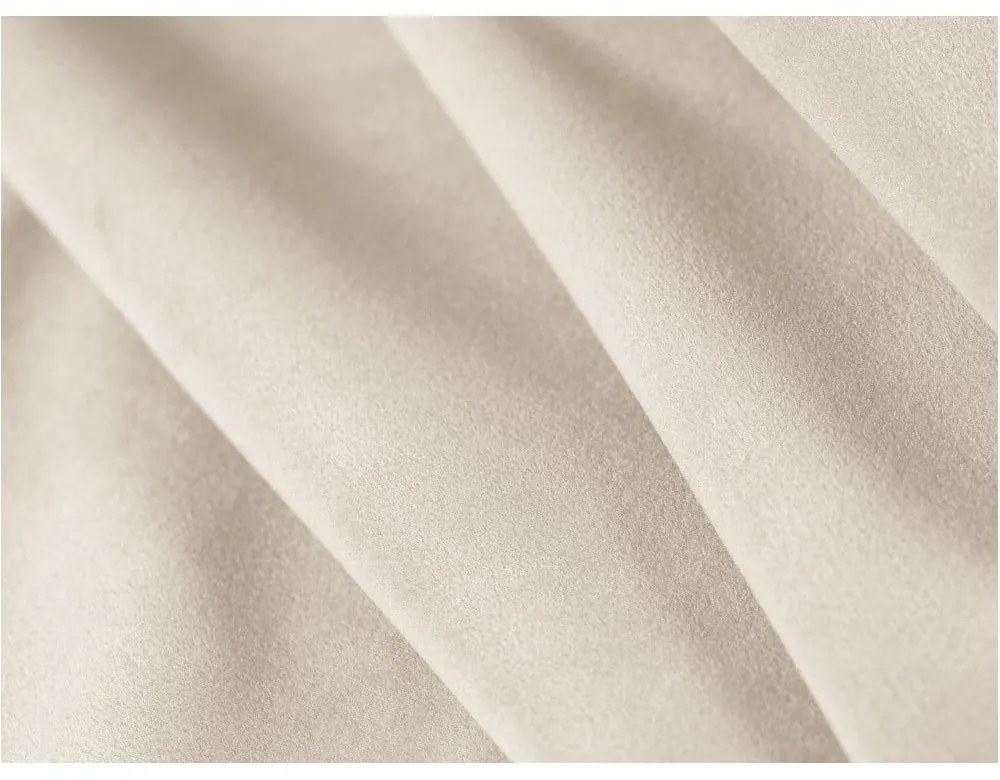 Beżowe tapicerowane łóżko dwuosobowe ze schowkiem i stelażem 180x200 cm Kelp – Micadoni Home