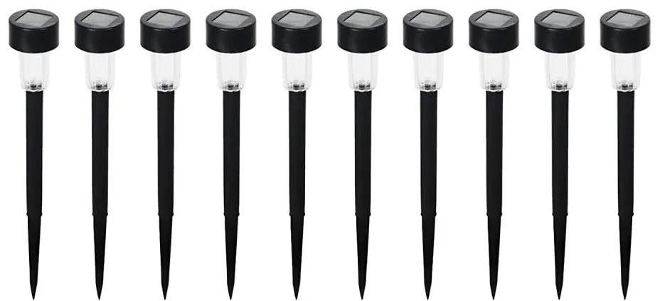 ZESTAW 10x LED Lampa solarna LED/0,06W/1,2V 6000K IP44 40 mAh