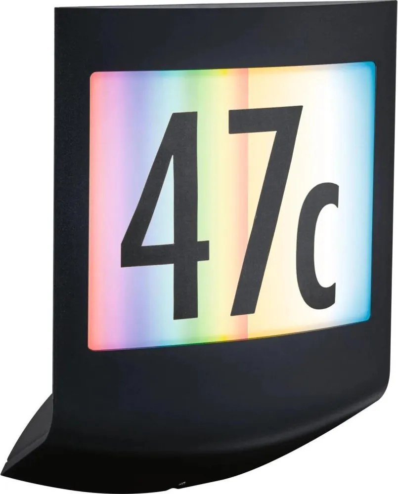 Paulmann 94513 - RGBW LED/8,2W IP44 Ściemnialny numer domu PADEA 230V