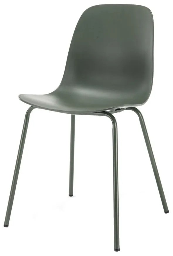 Zielone plastikowe krzesło Whitby – Unique Furniture