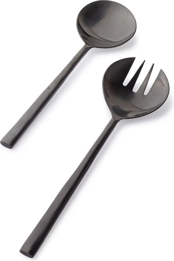 Sztućce do sałatek 2 szt. ze stali nierdzewnej Hestia – Bizzotto