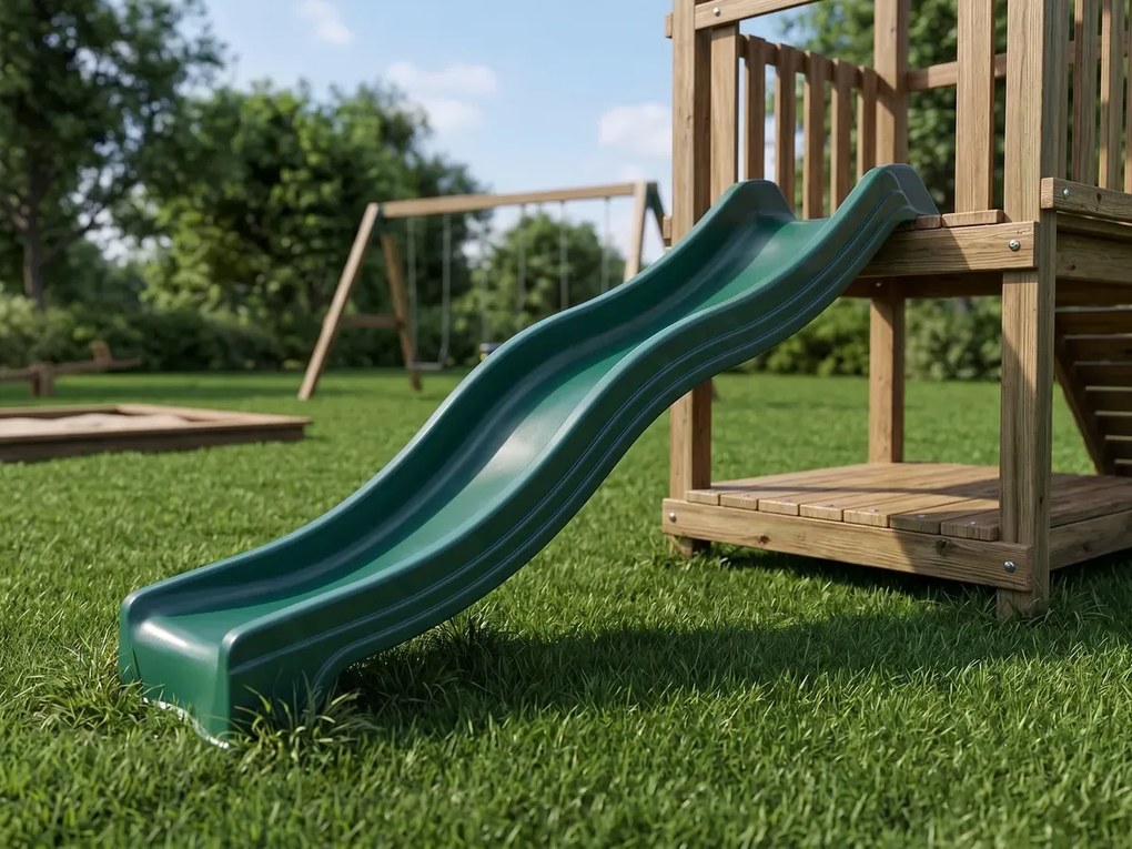 Zjeżdżalnia na publiczne place zabaw ślizg HDPE 3m EN1176