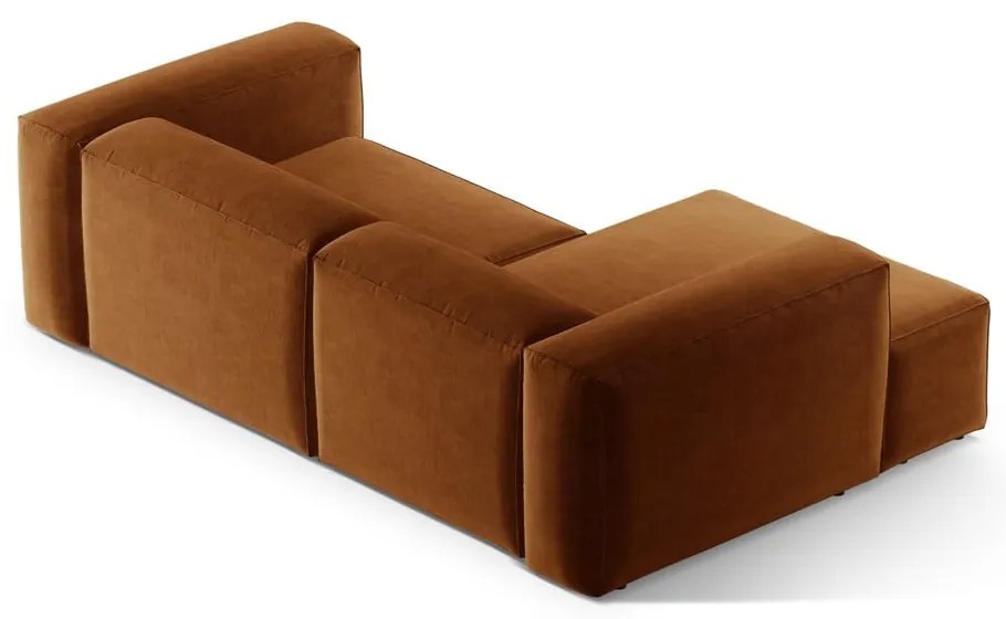 Ceglasty narożnik (lewostronny/z szezlongiem) Bergamo – Cosmopolitan Design