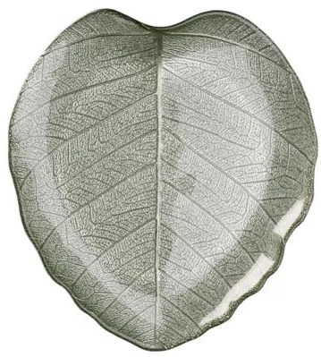 Patera szklana na ciasto LEAF, 28 cm