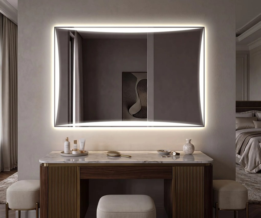 Lustro Podświetlane LED do Sypialni L77